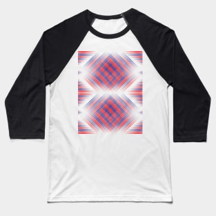 Diamond Line Pattern Baseball T-Shirt